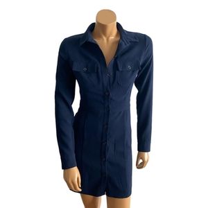 Marciano Button Up Mini Dress XS